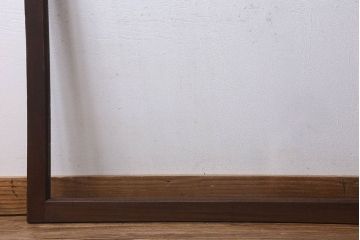 和製アンティーク　ケヤキ材　レトロなガラス戸(引き戸、建具、窓)(R-026251)
