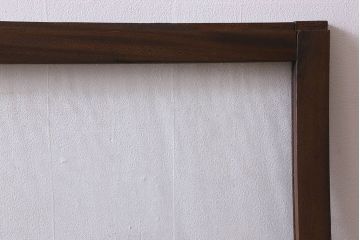 和製アンティーク　ケヤキ材　レトロなガラス戸(引き戸、建具、窓)(R-026251)