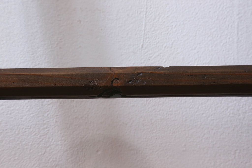 和製アンティーク　古い木のシンプルなガラス戸2枚セット(窓)