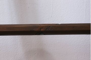 和製アンティーク　古い木のシンプルなガラス戸2枚セット(窓)