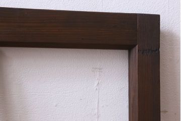 和製アンティーク　古い木のシンプルなガラス戸(窓)