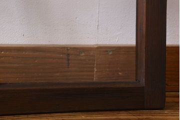 和製アンティーク　古い木のシンプルなガラス戸(窓)