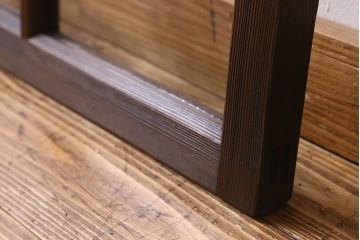 和製アンティーク　古い木のシンプルなガラス戸(窓)