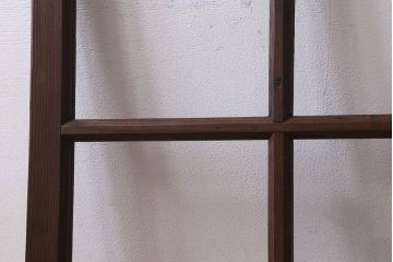 和製アンティーク　古い木のシンプルなガラス戸(窓)