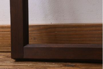 和製アンティーク　古い木のシンプルなガラス戸(窓)