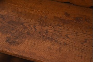 アンティーク家具　和製アンティーク　お洒落な透かし彫り入りブックケース(本棚、飾り棚、陳列棚)