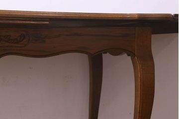 ヴィンテージ家具　フランスビンテージ　エレガントなエクステンションテーブル(ドローリーフテーブル、ダイニングテーブル)