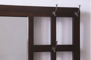 アンティーク雑貨　和製アンティーク　オーク材のシンプルなホールスタンド(傘立て、ハンガー、帽子掛け)