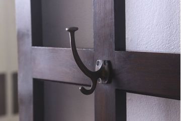 アンティーク雑貨　和製アンティーク　オーク材のシンプルなホールスタンド(傘立て、ハンガー、帽子掛け)