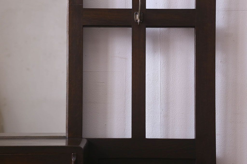 アンティーク雑貨　和製アンティーク　オーク材のシンプルなホールスタンド(傘立て、ハンガー、帽子掛け)