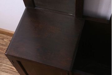 アンティーク雑貨　和製アンティーク　オーク材のシンプルなホールスタンド(傘立て、ハンガー、帽子掛け)