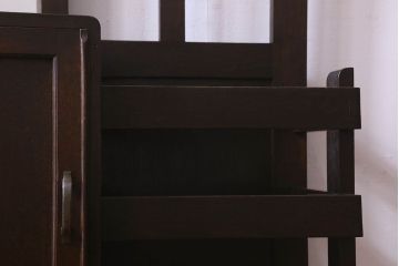 アンティーク雑貨　和製アンティーク　オーク材のシンプルなホールスタンド(傘立て、ハンガー、帽子掛け)