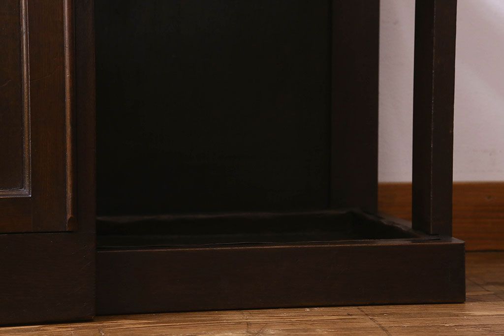 アンティーク雑貨　和製アンティーク　オーク材のシンプルなホールスタンド(傘立て、ハンガー、帽子掛け)