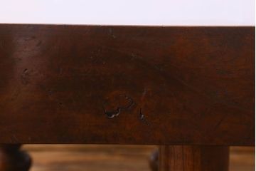 アンティーク雑貨　和製アンティーク　玉杢が美しいケヤキ材の将棋盤(花台、飾り台)