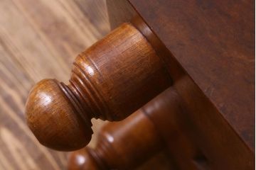 アンティーク雑貨　和製アンティーク　玉杢が美しいケヤキ材の将棋盤(花台、飾り台)