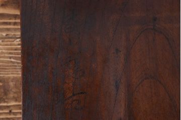 アンティーク雑貨　和製アンティーク　ケヤキ材　味わい深い風合いの将棋盤(花台、飾り台)