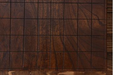 アンティーク雑貨　和製アンティーク　ケヤキ材　味わい深い風合いの将棋盤(花台、飾り台)(1)