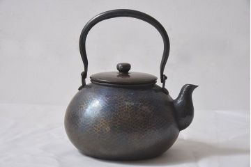 アンティーク雑貨　玉川堂　鎚起銅器　茶器揃(皿、急須、茶筒、建水、茶道具)