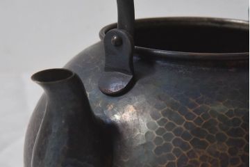 アンティーク雑貨　玉川堂　鎚起銅器　茶器揃(皿、急須、茶筒、建水、茶道具)