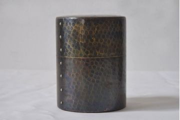 アンティーク雑貨　玉川堂　鎚起銅器　茶器揃(皿、急須、茶筒、建水、茶道具)