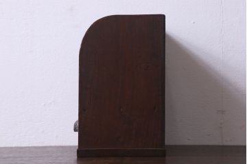 アンティーク雑貨　和製アンティーク　小振りなサイズが可愛らしい　引き出し付きの本立て(小物収納)