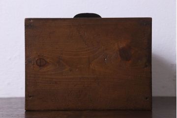 アンティーク雑貨　和製アンティーク　小振りなサイズが可愛らしい　引き出し付きの本立て(小物収納)