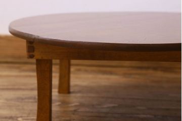 レトロ家具　昭和レトロ　懐かしい雰囲気漂う丸ちゃぶ台(座卓、ローテーブル)
