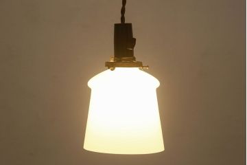 和製アンティーク　使い勝手のよいシンプルなデザインのペンダントライト(天井照明、シェード)