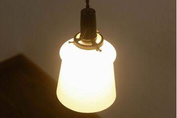 和製アンティーク　使い勝手のよいシンプルなデザインのペンダントライト(天井照明、シェード)