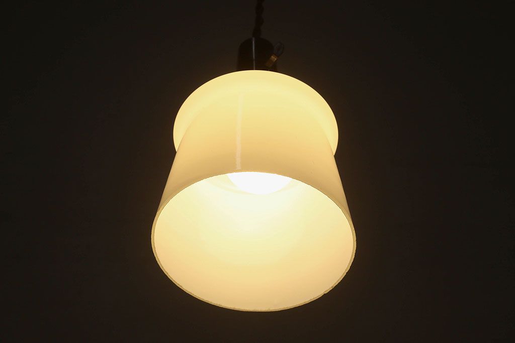 和製アンティーク　使い勝手のよいシンプルなデザインのペンダントライト(天井照明、シェード)