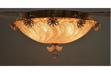 中古　イタリア製 MINILUCE(ミニルーチェ) シャンデリア(シーリングライト、天井照明)