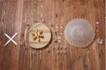 中古　イタリア製 MINILUCE(ミニルーチェ) シャンデリア(シーリングライト、天井照明)