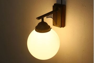 昭和レトロ　シャビーな質感が味のあるウォールランプ(壁掛け照明)