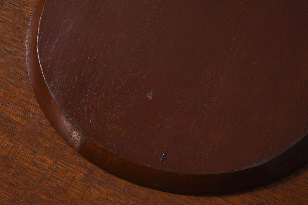 アンティーク雑貨　明治〜大正期　天保通宝　木製木皿(盆)(1)