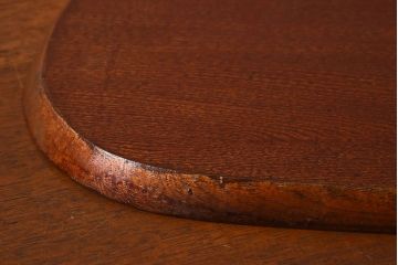 アンティーク雑貨　明治〜大正期　天保通宝　木製木皿(盆)(2)