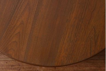 アンティーク家具　和製アンティーク　大正昭和期の古い丸ちゃぶ台(ローテーブル、座卓)