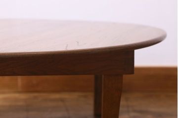 アンティーク家具　和製アンティーク　大正昭和期の古い丸ちゃぶ台(ローテーブル、座卓)