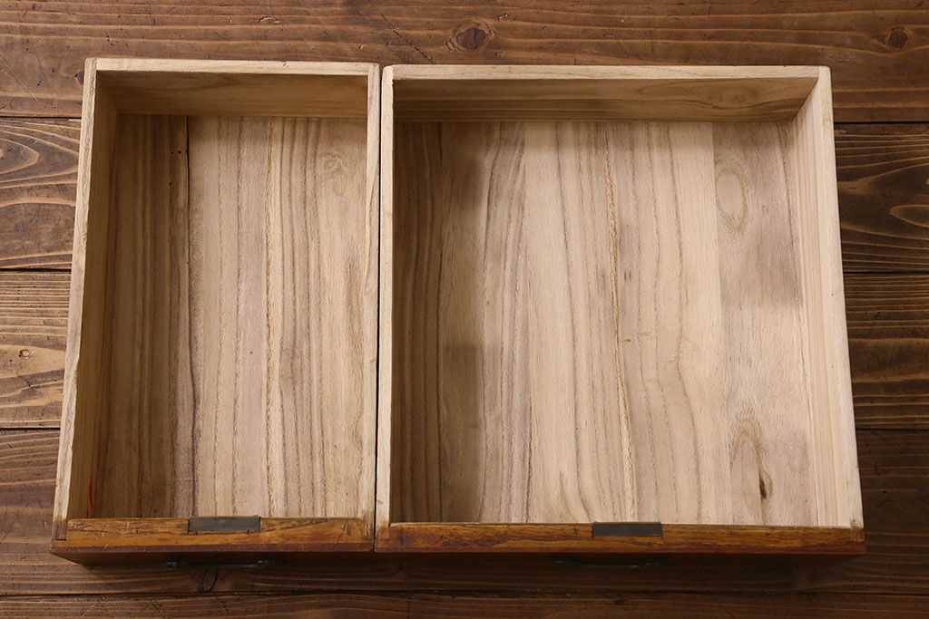 レトロ家具　昭和レトロ　総ケヤキ材　天板一枚板!杢目が美しいビンテージデスク(片袖机、在宅ワーク、在宅用文机、在宅ワーク、在宅用座卓)