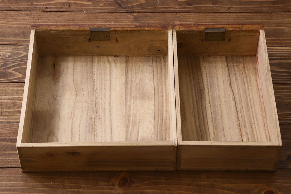 レトロ家具　昭和レトロ　総ケヤキ材　天板一枚板!杢目が美しいビンテージデスク(片袖机、在宅ワーク、在宅用文机、在宅ワーク、在宅用座卓)