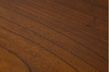 レトロ家具　昭和レトロ　総ケヤキ材　天板一枚板!杢目が美しいビンテージデスク(片袖机、在宅ワーク、在宅用文机、在宅ワーク、在宅用座卓)