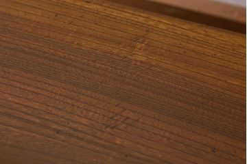 レトロ家具　昭和レトロ　総ケヤキ材　天板一枚板!杢目が美しいビンテージデスク(片袖机、在宅ワーク、在宅用文机、在宅ワーク、在宅用座卓)