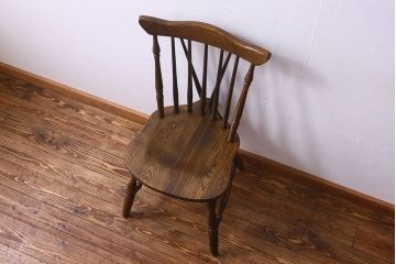 ヴィンテージ家具　ビンテージ　上品な佇まいのスティックバックチェア(椅子、ダイニングチェア)