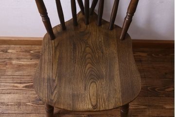 ヴィンテージ家具　ビンテージ　上品な佇まいのスティックバックチェア(椅子、ダイニングチェア)(1)