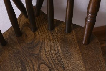 ヴィンテージ家具　ビンテージ　上品な佇まいのスティックバックチェア(椅子、ダイニングチェア)(1)