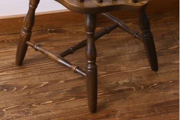 ヴィンテージ家具　ビンテージ　上品な佇まいのスティックバックチェア(椅子、ダイニングチェア)(1)