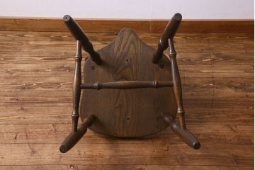 ヴィンテージ家具　ビンテージ　上品な佇まいのスティックバックチェア(椅子、ダイニングチェア)(1)