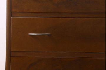 レトロ家具　昭和レトロ　カバ材製のシンプルなヴィンテージチェスト(引き出し、衣装箪笥、ビンテージ)