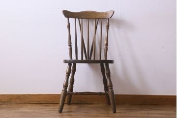 ヴィンテージ家具　ビンテージ　上品な佇まいのスティックバックチェア(椅子、ダイニングチェア)(2)
