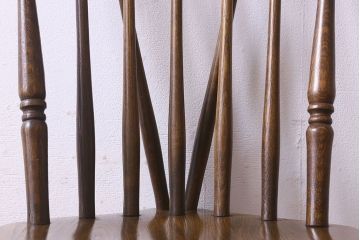 ヴィンテージ家具　ビンテージ　上品な佇まいのスティックバックチェア(椅子、ダイニングチェア)(2)