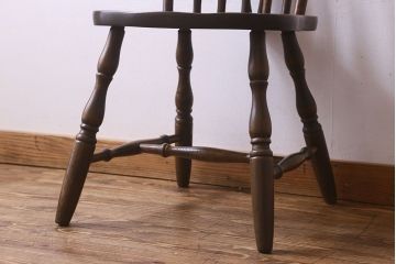 ヴィンテージ家具　ビンテージ　上品な佇まいのスティックバックチェア(椅子、ダイニングチェア)(2)